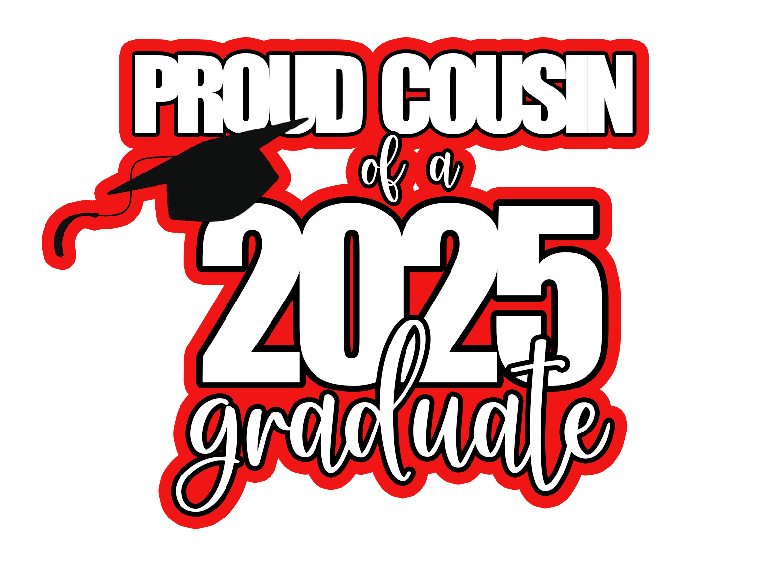 Proud Family Class of 2025 Sublimation Graduation Shirt