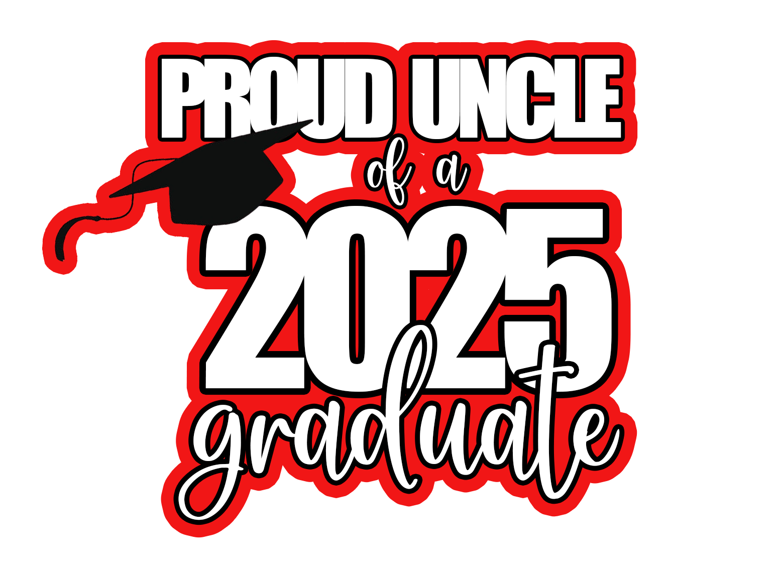 Proud Family Class of 2025 Sublimation Graduation Shirt
